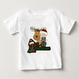 T-shirt Pour Bébé Premier Noël du bébé