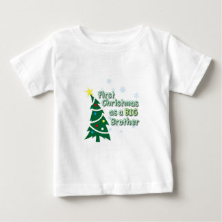 T-shirt Pour Bébé Premier Noël en grand frère