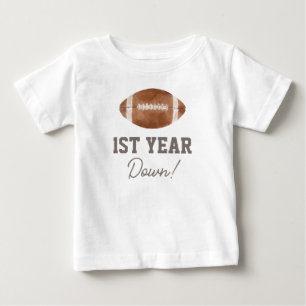 T-shirt Pour Bébé Première année Football bas 1er anniversaire