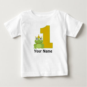 T-shirt Pour Bébé Première chemise BIrthday Frog personnalisée