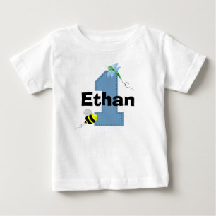 T-shirt Pour Bébé Première chemise d'anniversaire d'abeille et de