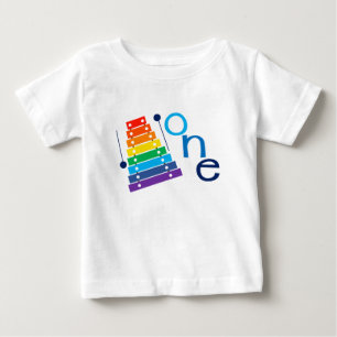 T-shirt Pour Bébé Première chemise d'anniversaire de xylophone