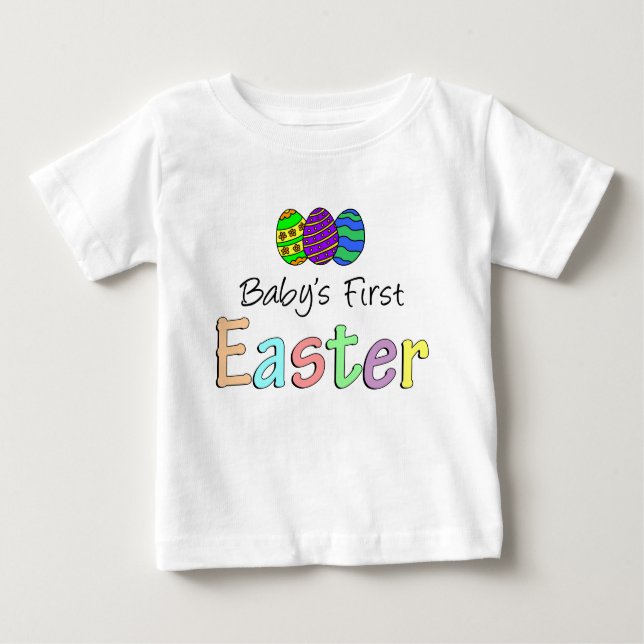 T-shirt Pour Bébé Première Pâques du bébé (Devant)