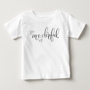 T-shirt Pour Bébé Première pièce en t merveilleuse d'anniversaire