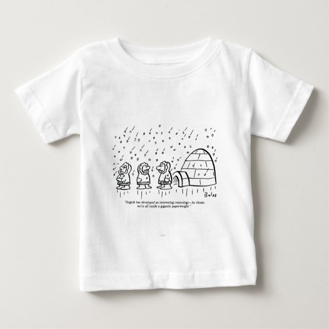 T-shirt Pour Bébé Presse-papiers (Devant)