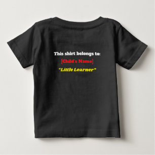 T-shirt Pour Bébé "Prêt à apprendre, prêt à briller !" – Mignon jard