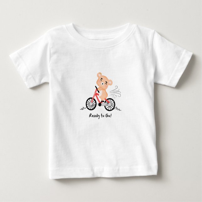 T-shirt Pour Bébé Prêt à partir Funny (Devant)