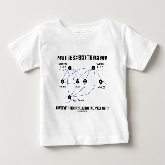T-shirt Pour Bébé Preuve de l'existence du boson de Higgs (Devant)
