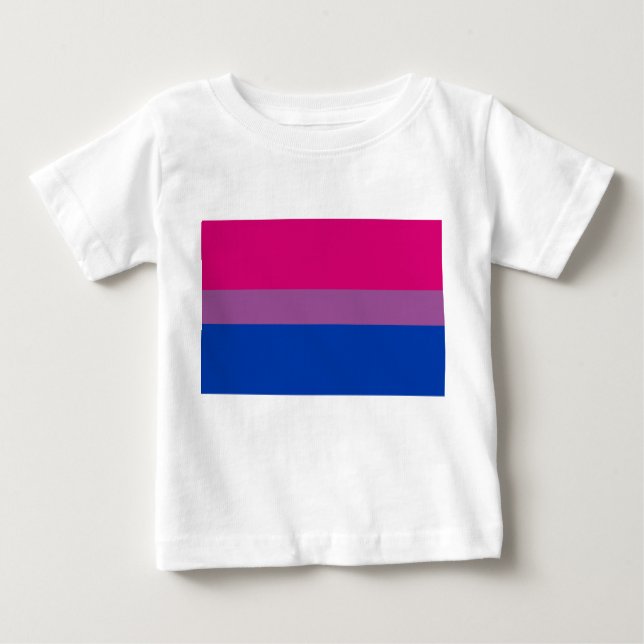 T-shirt Pour Bébé Pride bisexuelle (Bi Drapeau) (Devant)