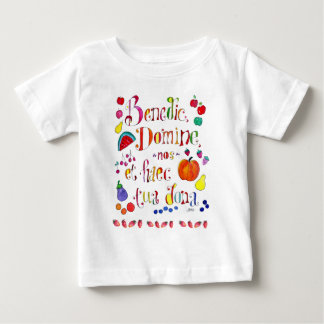T-shirt Pour Bébé Prière de grâce latine - Bénissez-nous ô Seigneur