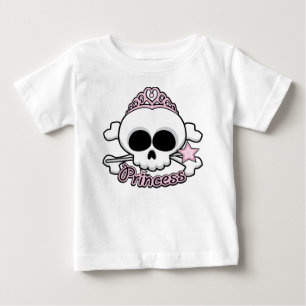 T-shirt Pour Bébé Princess Skull
