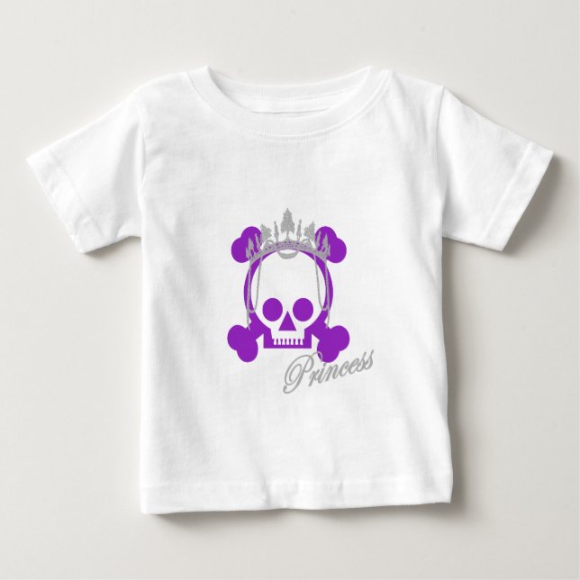 T-shirt Pour Bébé Princess Skull (Devant)
