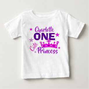 T-shirt Pour Bébé Princesse 1er Anniversaire Filles mignonnes Person
