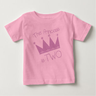 T-shirt Pour Bébé Princesse 2ème anniversaire