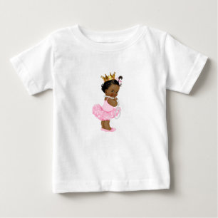 T-shirt Pour Bébé Princesse Ballerina Tutu Pearls Ethnic Baby Girl