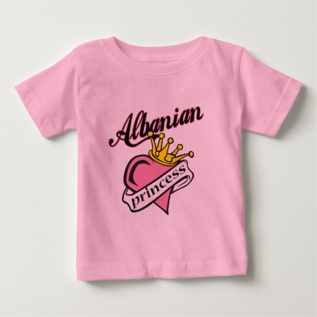 T-shirt Pour Bébé Princesse d'Albanie (Devant)