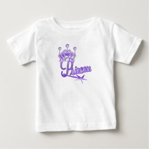 T-shirt Pour Bébé Princesse de la Couronne pourpre