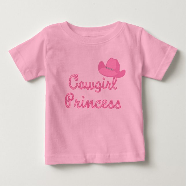 T-shirt Pour Bébé Princesse De La Femme Avec Chemises Casquettes Ros (Devant)