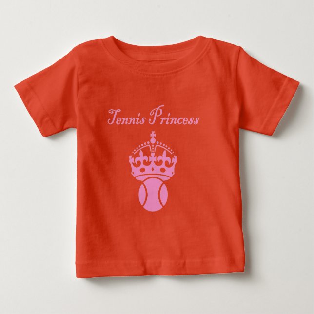 T-shirt Pour Bébé Princesse de Tennis (Devant)