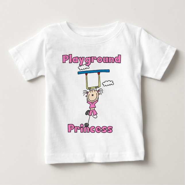 T-shirt Pour Bébé Princesse de terrain de jeu (Devant)