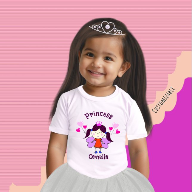 T-shirt Pour Bébé Princesse drôle avec des ballons (Créateur téléchargé)