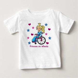 T-shirt Pour Bébé Princesse en fauteuil roulant