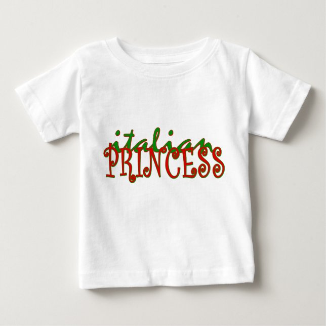T-shirt Pour Bébé Princesse italienne (Devant)