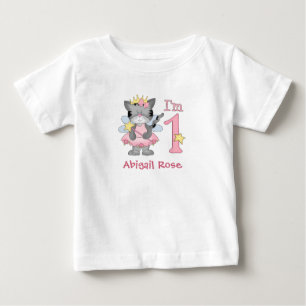 T-shirt Pour Bébé Princesse Kitty 1er Anniversaire T-shirt bébé
