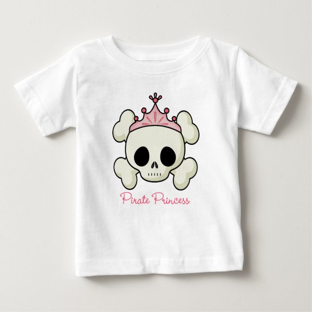 T-shirt Pour Bébé Princesse Pirate (Devant)