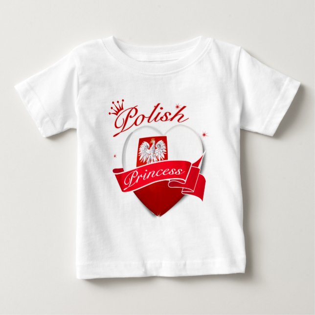 T-shirt Pour Bébé Princesse polonaise (Devant)