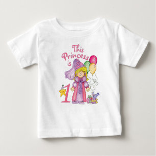 T-shirt Pour Bébé Princesse Premier anniversaire