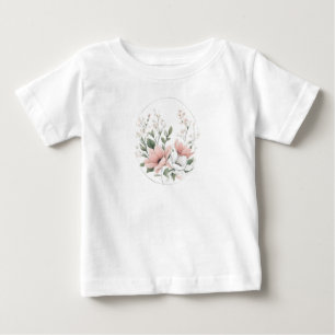 T-shirt Pour Bébé Printemps 4 fleurs, bouquet, floral, bourgeonnemen