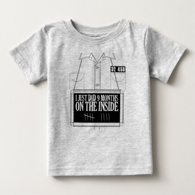 T-shirt Pour Bébé Prisonnier (Devant)
