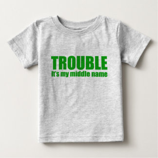 T-shirt Pour Bébé Problème - c'est mon deuxième prénom (le vert)