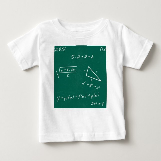 T-shirt Pour Bébé professeur de mathématiques algebra geek (Devant)