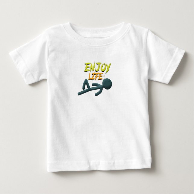 T-shirt Pour Bébé Profitez de la vie (Devant)