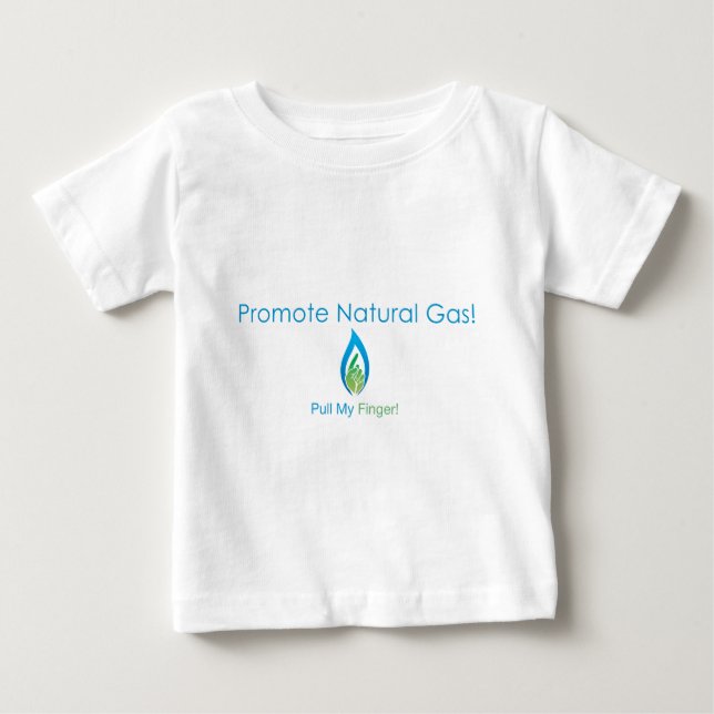 T-shirt Pour Bébé Promouvoir le gaz naturel (Devant)