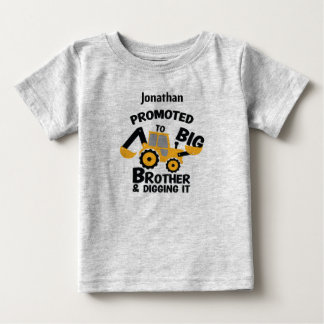 T-shirt Pour Bébé Promu à BIG Brother et le creuser. Modifiable