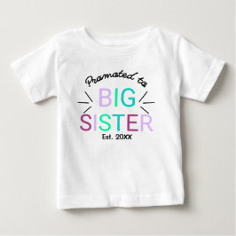 T-shirt Pour Bébé Promu À Big Sister Est 2022