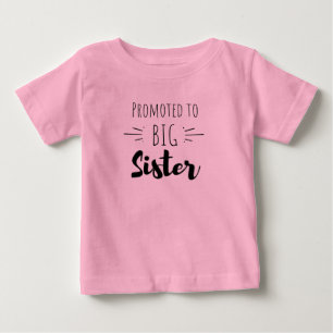 T-shirt Pour Bébé Promu à la grande soeur