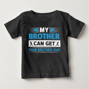 T-shirt Pour Bébé Promu Grand Frère 2026 Garçons Dinosaure T-Rex 