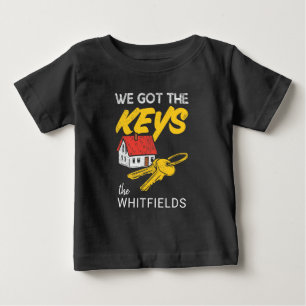 T-shirt Pour Bébé Propriétaires de nouvelles maisons personnalisées 