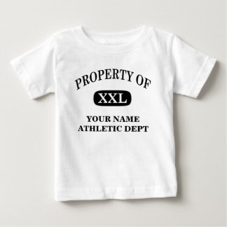 T-shirt Pour Bébé Propriété de XXL Votre nom