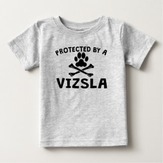 T-shirt Pour Bébé Protégé Par Un Vizsla