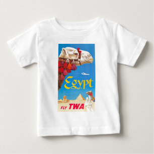 T-shirt Pour Bébé Publicité vintage Egypt Air Travel