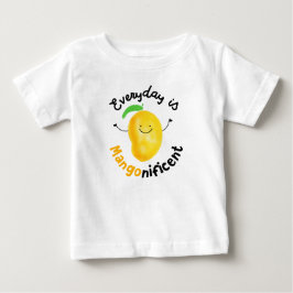 T-shirt Pour Bébé Pun Mango Positif - Chaque jour est Mangonificent