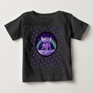 T-shirt Pour Bébé Purple Rain Fairy Baby Bodysuit