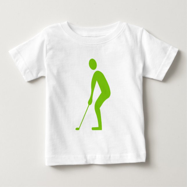 T-shirt Pour Bébé Putting - Martian Green (Devant)