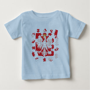 T-shirt Pour Bébé Puzzle polonais d'héritage