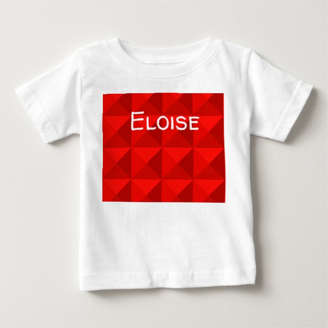 T-shirt Pour Bébé Pyramides rouges de pomme de bonbons (Devant)